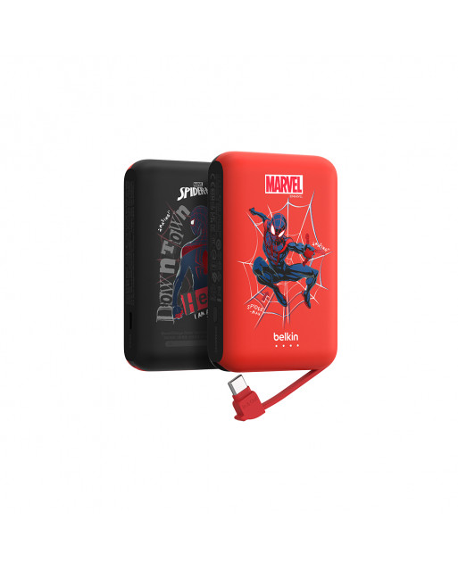 Belkin BoostCharge 便攜式行動電源 10K + 內置USB-C充電線 (迪士尼系列)