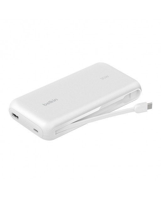Belkin BoostCharge 便攜式行動電源 (20K / 內置USB-C充電線)