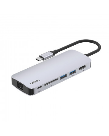 Belkin Connect USB-C 6合1 高速多媒體集線器