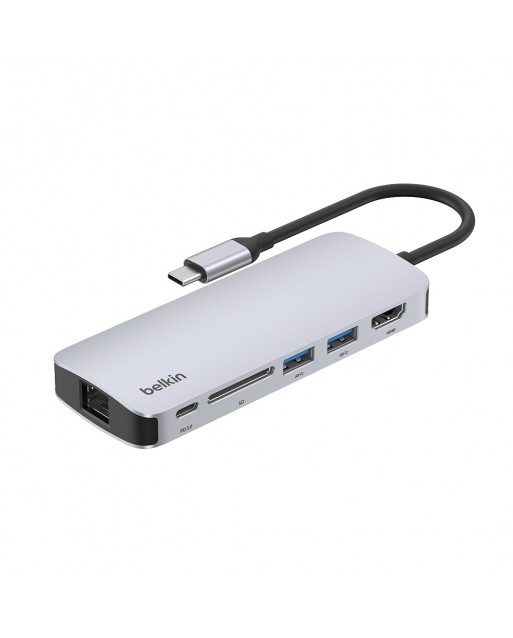 Belkin Connect USB-C 6合1 高速多媒體集線器