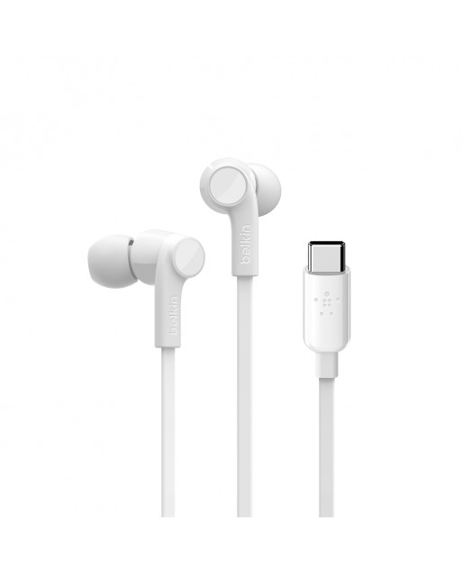 Belkin SoundForm 入耳式有線耳機配備 USB-C 接頭
