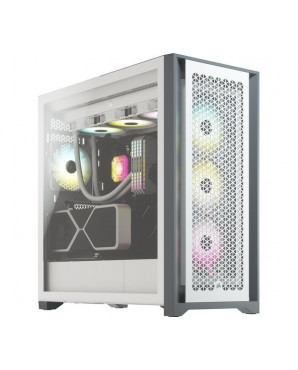 Corsair 5000D AIRFLOW Tempered Glass Mid-Tower ATX PC Case — White 