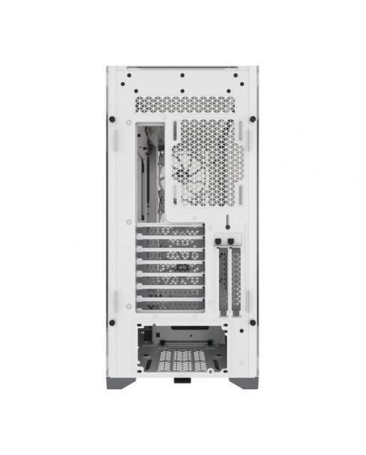 Corsair iCUE 5000X RGB鋼化玻璃中塔式ATX PC智能機箱 — 白色