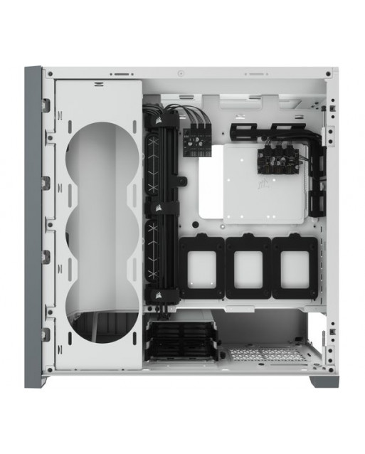 Corsair iCUE 5000X RGB鋼化玻璃中塔式ATX PC智能機箱 — 白色