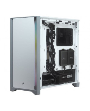 Corsair 4000D Tempered Glass Mid-Tower ATX Case — White