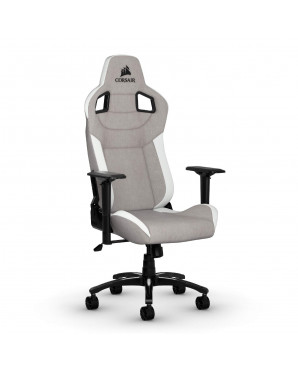  Corsair T3 RUSH Gaming Chair - Grey/White