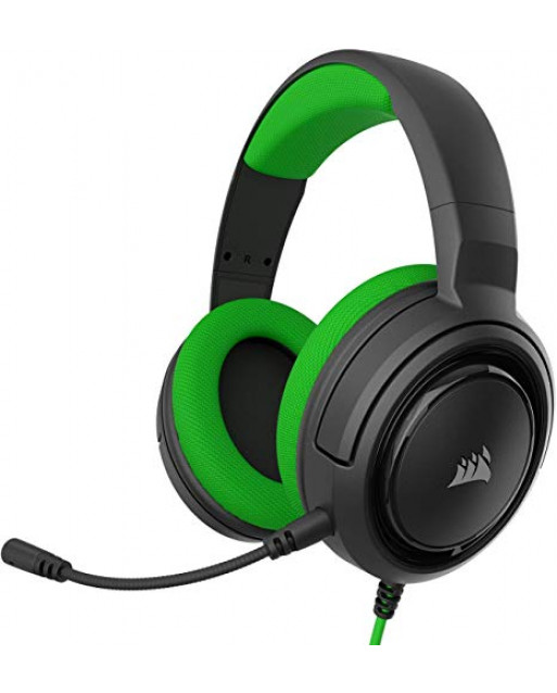 Corsair HS35 立體聲遊戲耳機 - 綠色
