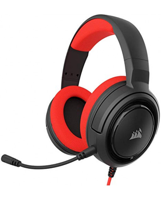 Corsair HS35 立體聲遊戲耳機 - 紅色
