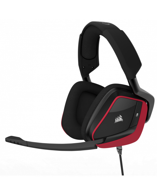 Corsair 具有Dolby® Headphone 7.1聲道音效的VOID PRO Surround高級遊戲耳機 - 紅色 
