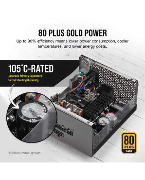  Corsair RMx Series™ RM1000x — 1000 Watt 80 PLUS Gold Fully Modular ATX PSU 