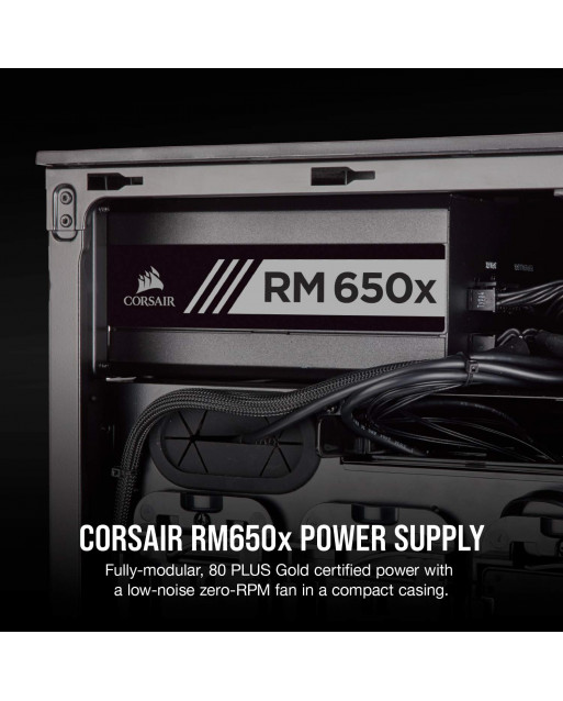 Corsair RMx Series RM650x — 650瓦80 PLUS Gold認證全模塊化ATX PSU