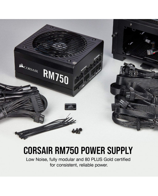 Corsair RM Series RM750 — 750瓦80 PLUS® Gold認證全模塊化ATX PSU