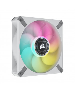 Corsair iCUE ML120 RGB ELITE Premium 120mm PWM Magnetic Levitation Fan — White Single Pack