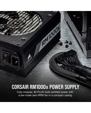 Corsair RMx Series™ RM1000x — 1000 Watt 80 PLUS® Gold Certified Fully Modular PSU 