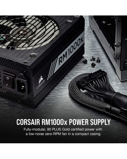 Corsair RMx Series™ RM1000x — 1000 瓦 80 PLUS® 金牌認證全模塊化 PSU