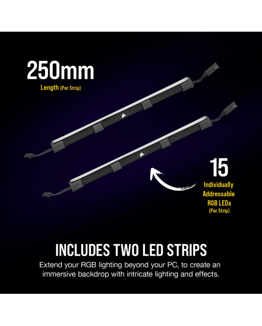 Corsair iCUE LS100 Smart Lighting Strip Expansion Kit 250mm