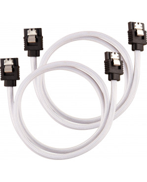 Corsair Premium Sleeved SATA 6Gbps 60cm Cable — White