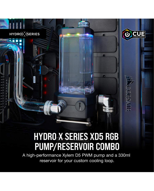 Corsair Hydro X Series XD5 RGB Pump/Reservoir Combo — Black