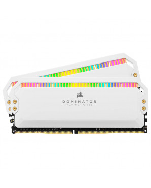 Corsair DOMINATOR® PLATINUM RGB 32GB (2x16GB) DDR5 DRAM 5600MHz C36 Memory Kit — White
