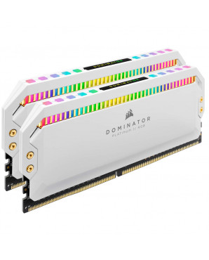 Corsair DOMINATOR® PLATINUM RGB 32GB (2x16GB) DDR5 DRAM 5600MHz C38 Memory Kit — White