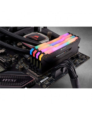 Corsair VENGEANCE® RGB PRO 32GB (4 x 8GB) DDR4 DRAM 3200MHz C16 Memory Kit — Black