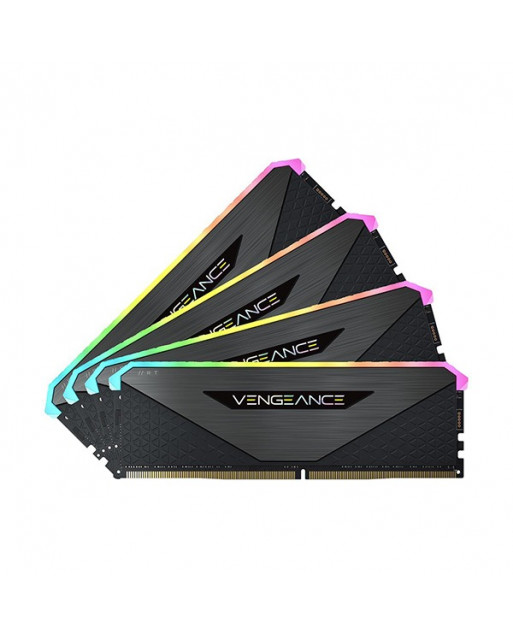 Corsair VENGEANCE® RGB RT 32GB (2 x 16GB) DDR4 DRAM 4000MHz C18記憶體套件 – 黑色