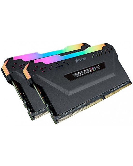 Corsair VENGEANCE® RGB PRO 32GB (2 x 16GB) DDR4 DRAM 3600MHz C18記憶體套件 黑色
