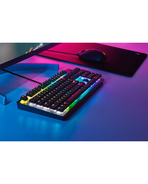 Corsair K60 RGB PRO 機械遊戲鍵盤100%採用CHERRY® MV機械按鍵開關 — 黑色