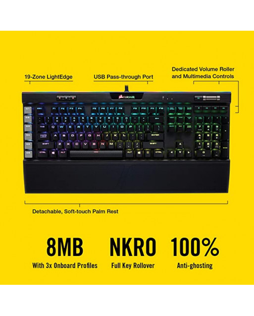 Corsair K95 RGB PLATINUM XT 機械遊戲鍵盤 — CHERRY® MX SPEED 