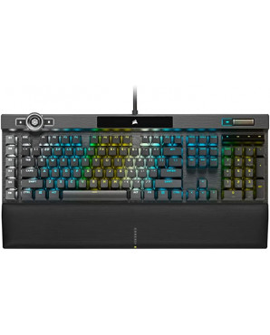 Corsair K100 RGB光學 機械遊戲鍵盤 — Corsair OPX Switch — 黑色