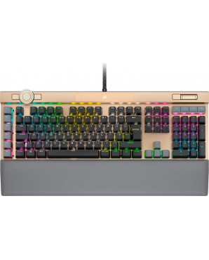 Corsair K100 RGB光學 機械遊戲鍵盤 - 璀璨金