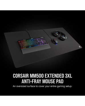 Corsair MM500 Premium Anti-Fray Cloth Gaming Mouse Pad — Extended 3XL
