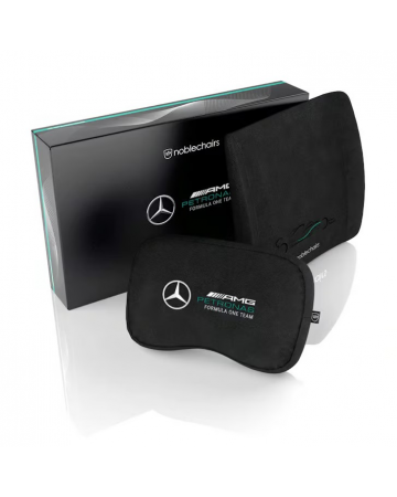 Noblechairs Memory Foam Pillow Set 記憶泡棉套裝 – Mercedes AMG Petronas F1 Team Edition (頭枕+腰枕)