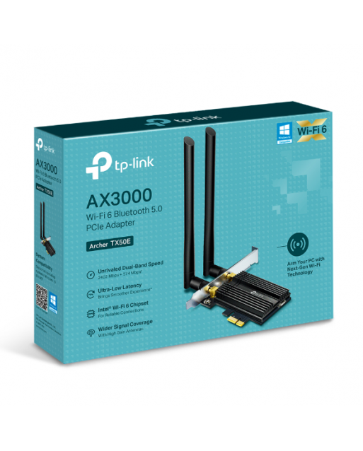 TP-Link Archer TX50E  AX3000 Wi-Fi 6 藍牙 5.0 PCIe 無線網路卡
